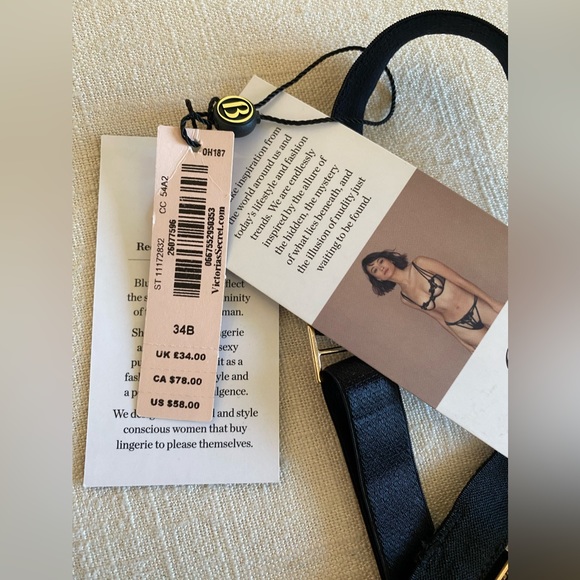 NWT. Victorias Secret x Bluebella Strappy Mesh Bondage Bra, size 34B - Picture 4 of 4